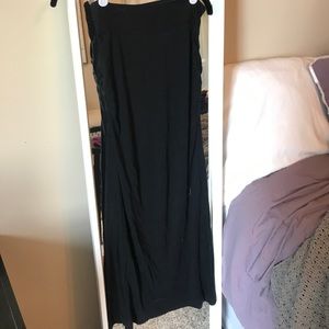 Black maxi skirt